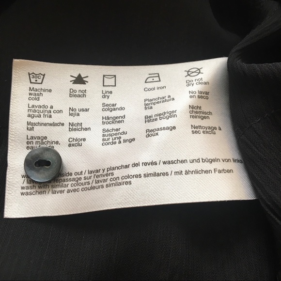 Sheer black top, sheer lace top, Esprit, XS - Picture 14 of 16